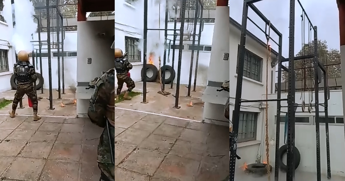 Vuelven a atacar unidad del Ejército vecina al INBA: hubo un amago de incendio por bomba molotov