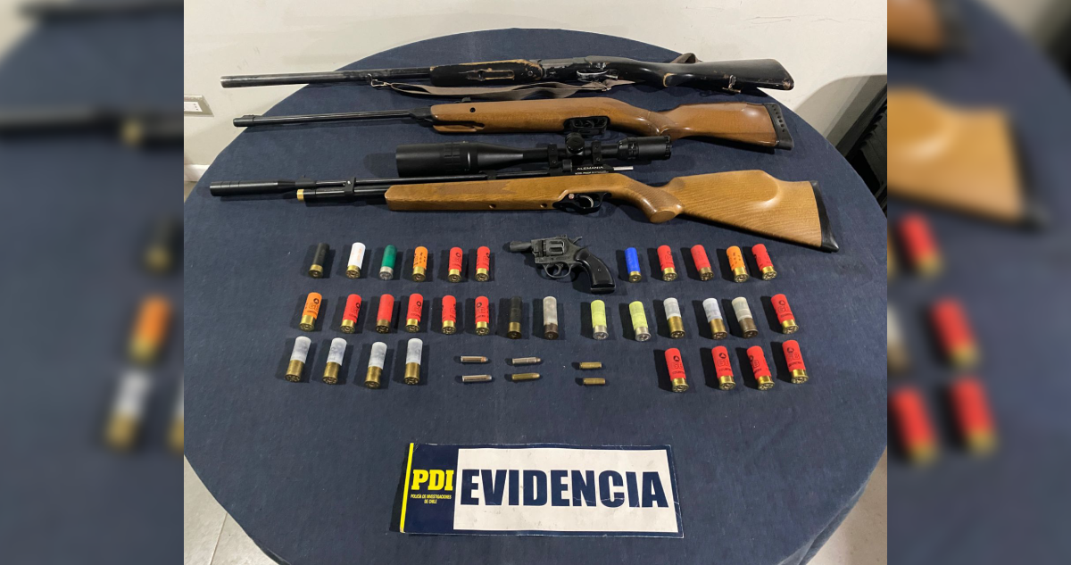 Incautan armas y municiones en La Unión