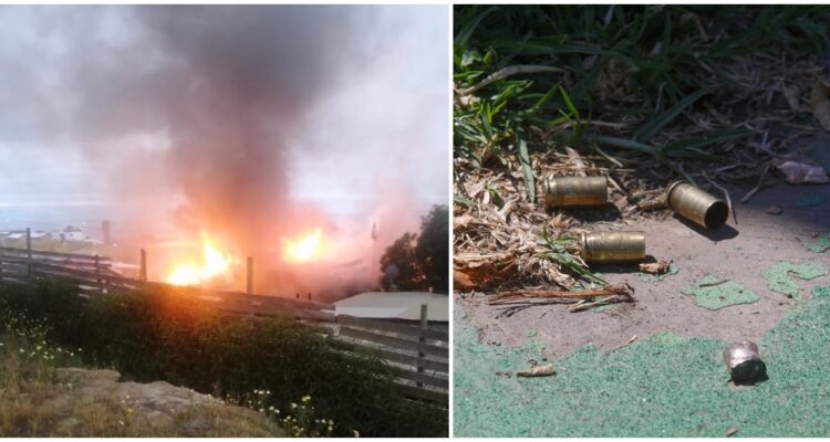 Disparos en incendio en toma de Cartagena