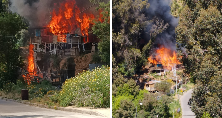 casa incendio forestal Valparaíso
