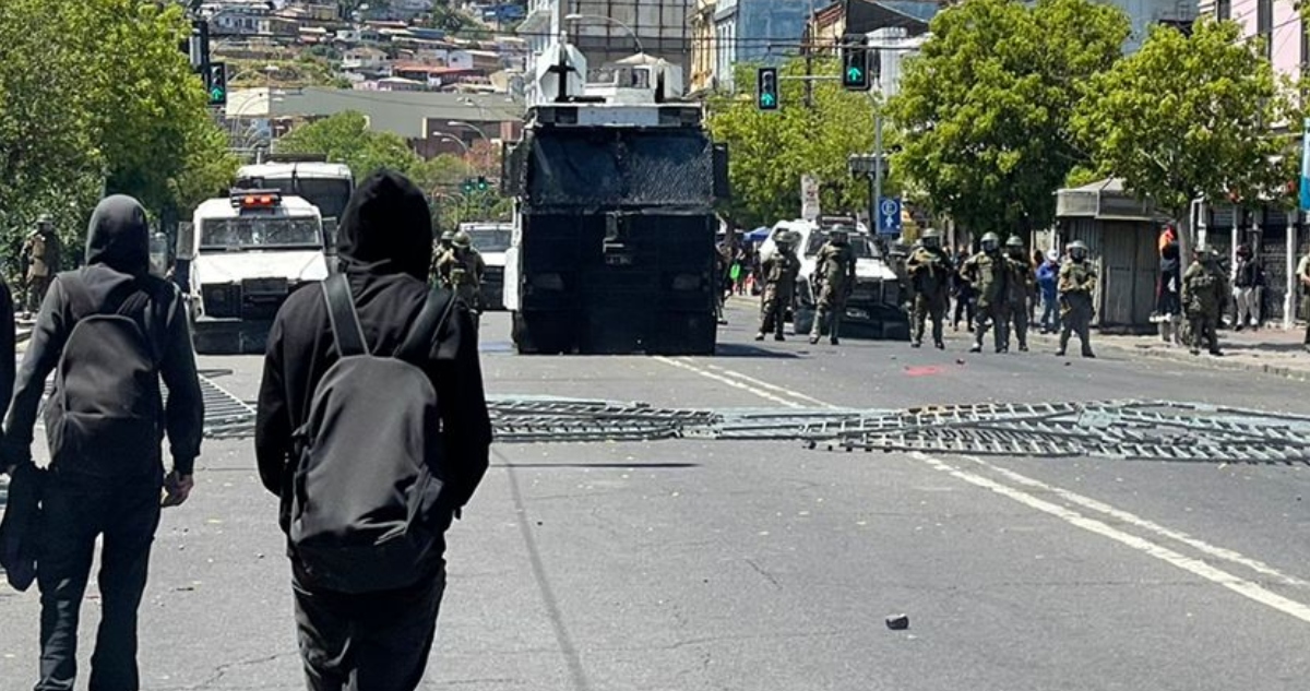 Incidentes en Valparaíso por 18/O