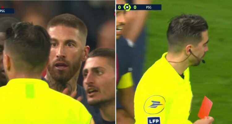 Sergio Ramos sufre rara expulsión en Francia: 2 tarjetas en 10 segundos