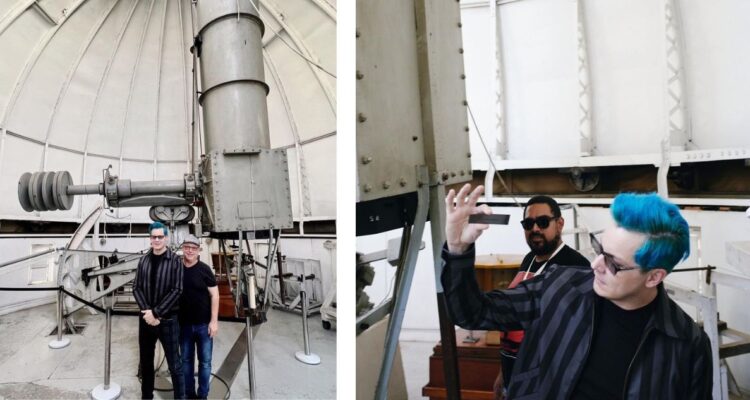 Jack White en el observatorio del Cerro San Cristóbal en Santiago