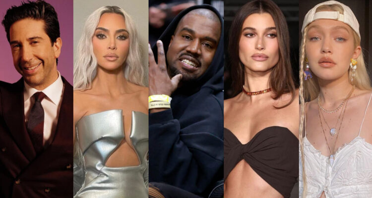 Kanye West y los cuatro artistas que lo han criticado por su comportamiento en redes sociales.