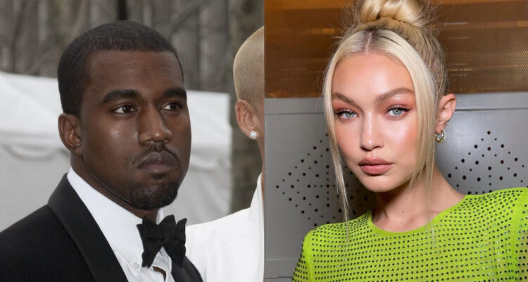 El rapero Kanye West y la modelo Gigi Hadid.