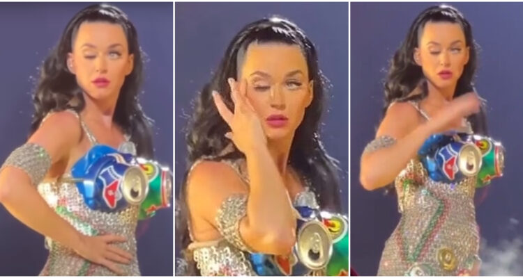 Katy Perry caída de párpado