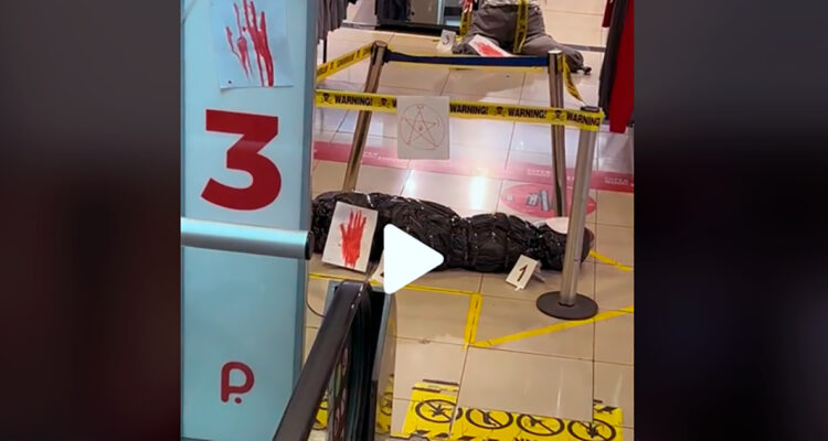 Con muertos en los pasillos: la decoración de tiendas La Polar dio que hablar en redes sociales