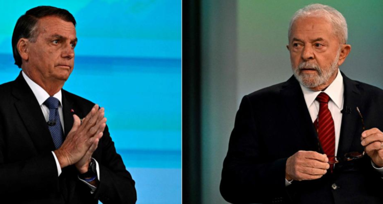 Bolsonaro y Lula en último debate presidencial de Brasil.