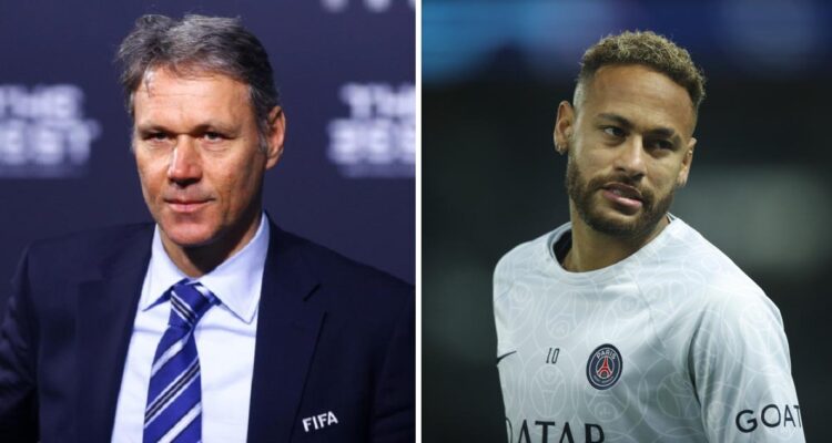 Marco Van Basten destrozó al brasileño Neymar.