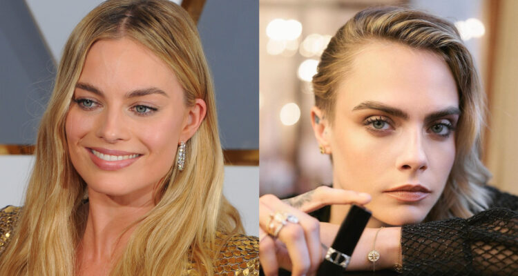 La actriz Margot Robbie y la modelo Cara Delevigne.