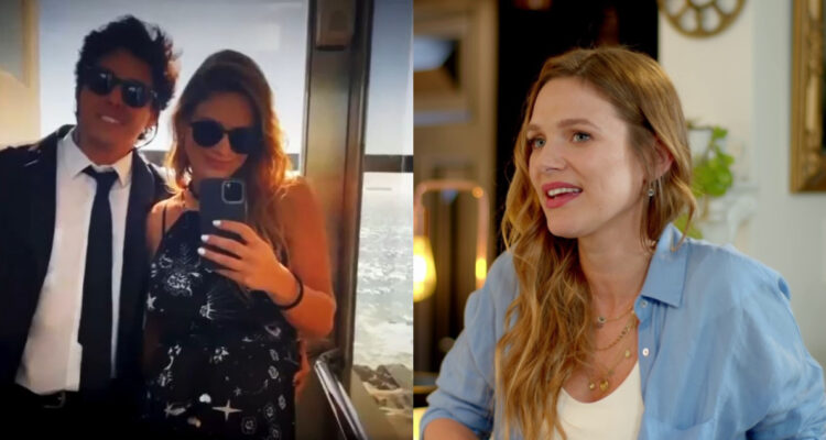 Mayte Rodríguez conversando con Cecilia Bolocco sobre su pareja.