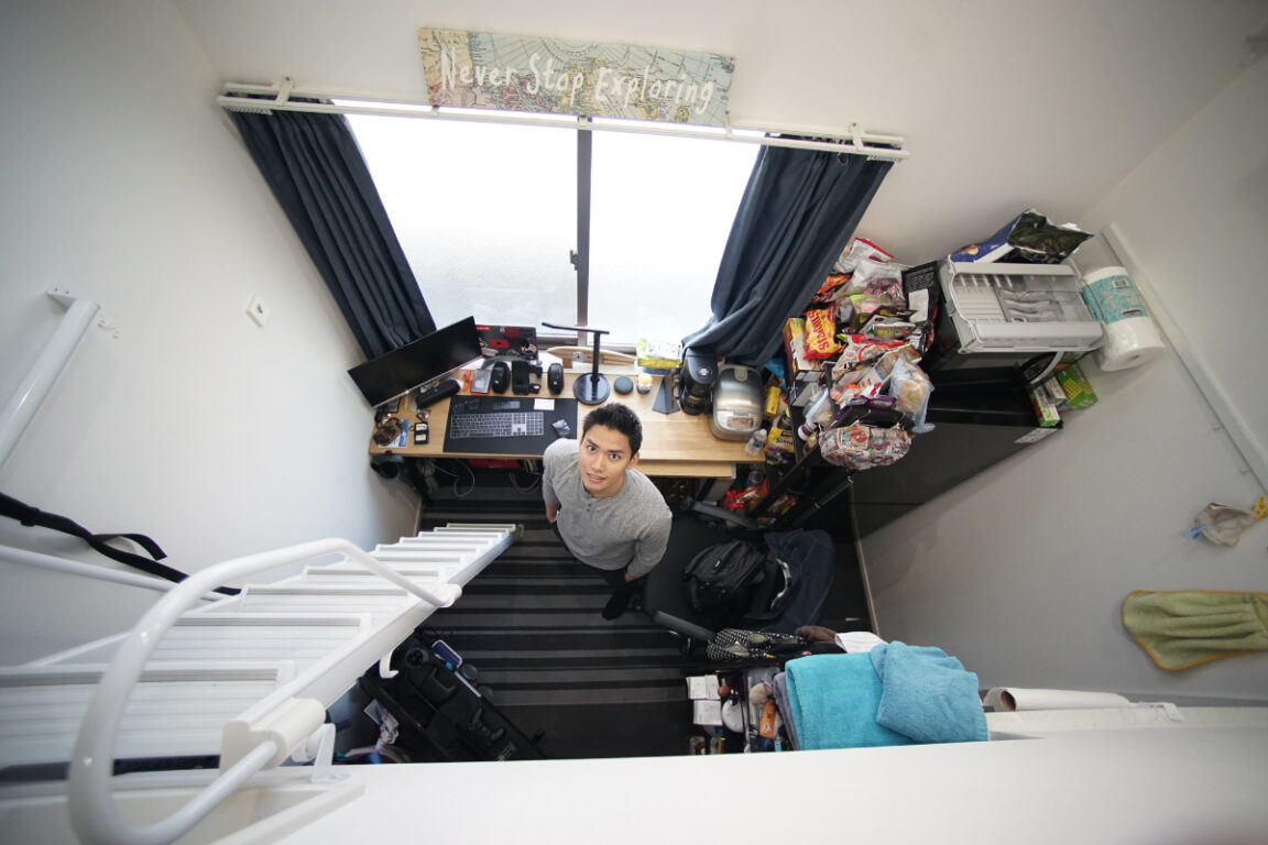 Un minidepartamento de más de 9 metros cuadrados en un barrio de Tokio.