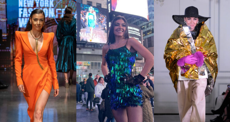 Modelo chilena Camila Mainz apareció en pantallas de Times Square