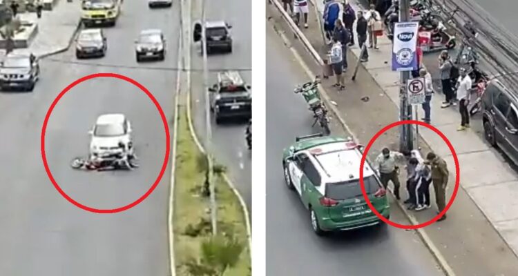 Detienen a motochorros atropellados en Iquique tras millonario asalto