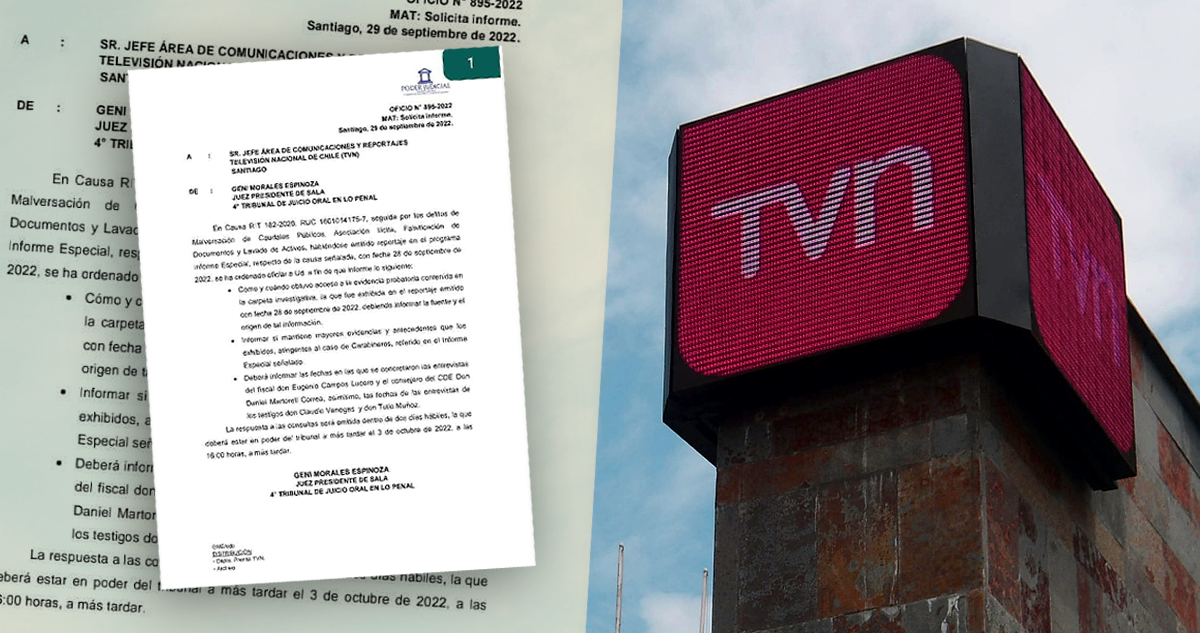TVN y documento del oficio