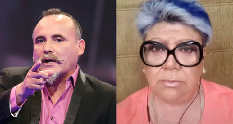 Paul Vásquez en el programa Juego Textual. A su lado, Patricia Maldonado en Las Indomables criticando al cómico.