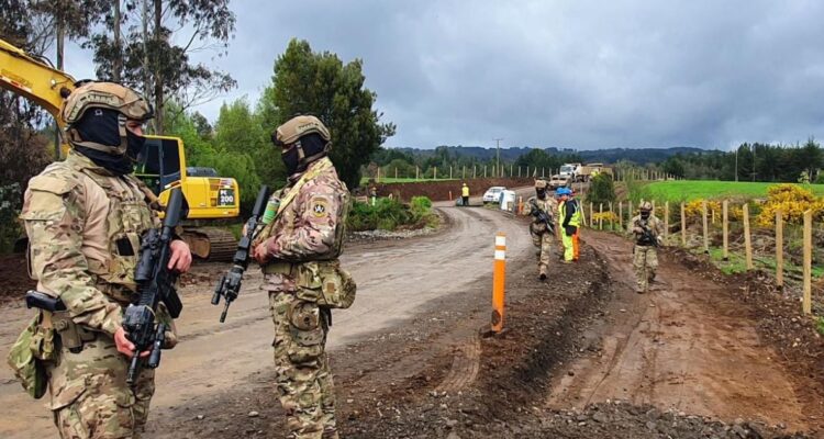 patrullajes militares caminos rurales La Araucanía