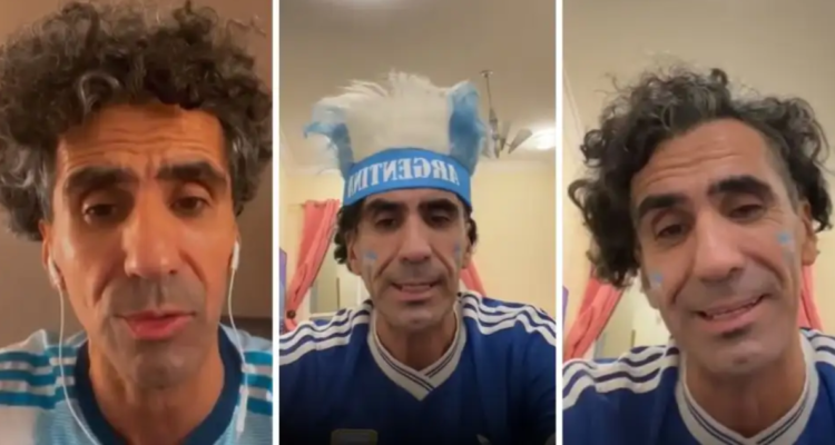 El “primer hincha” argentino detenido en Catar.