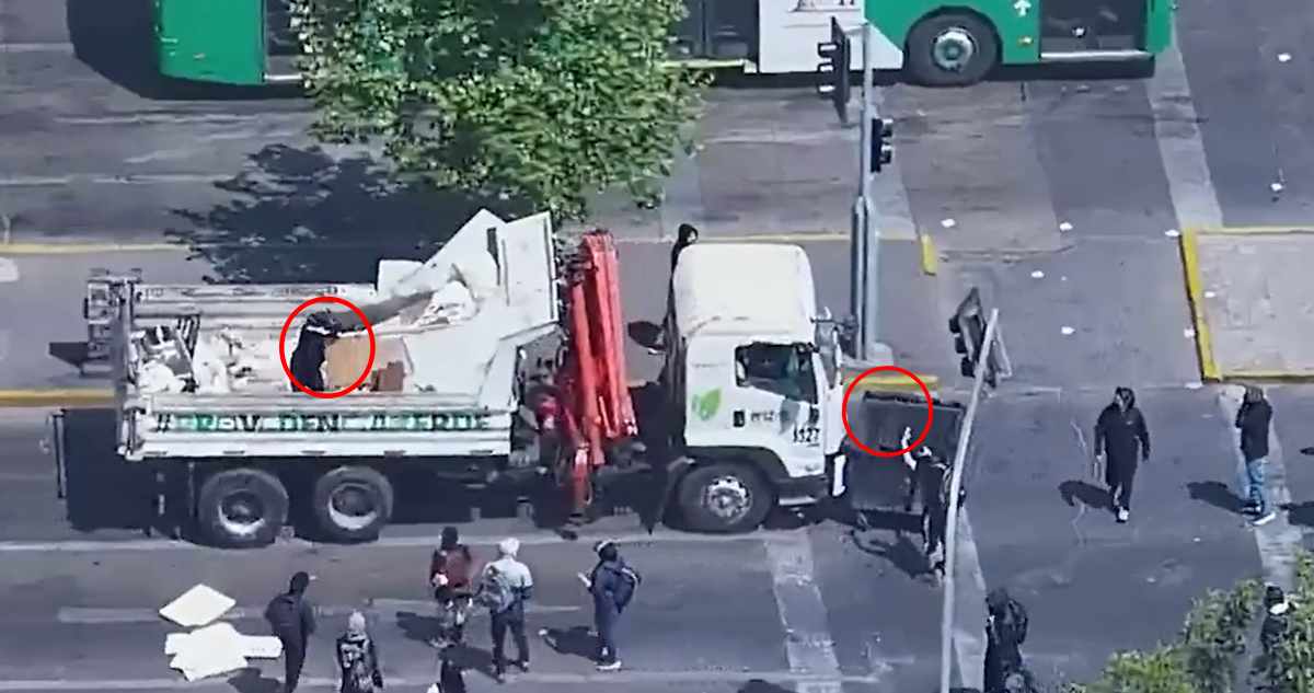 Providencia aclara que chofer de camión fue amenazado