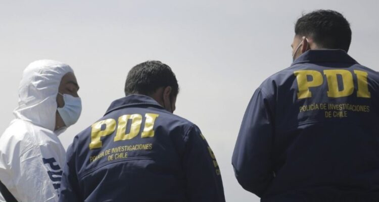 PDI trabajando en el sitio del suceso