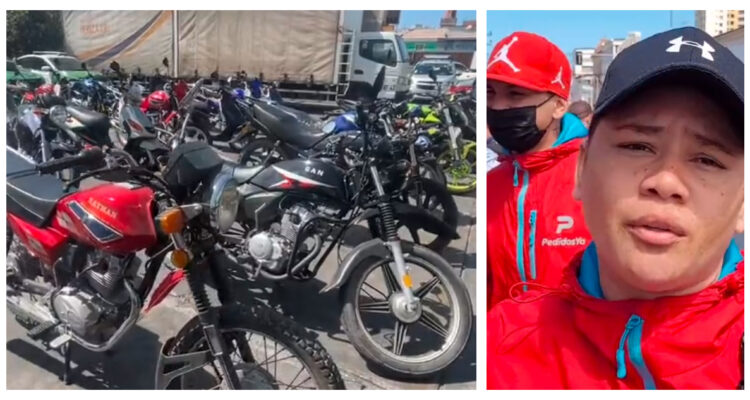 Motos confiscadas por Carabineros en Iquique