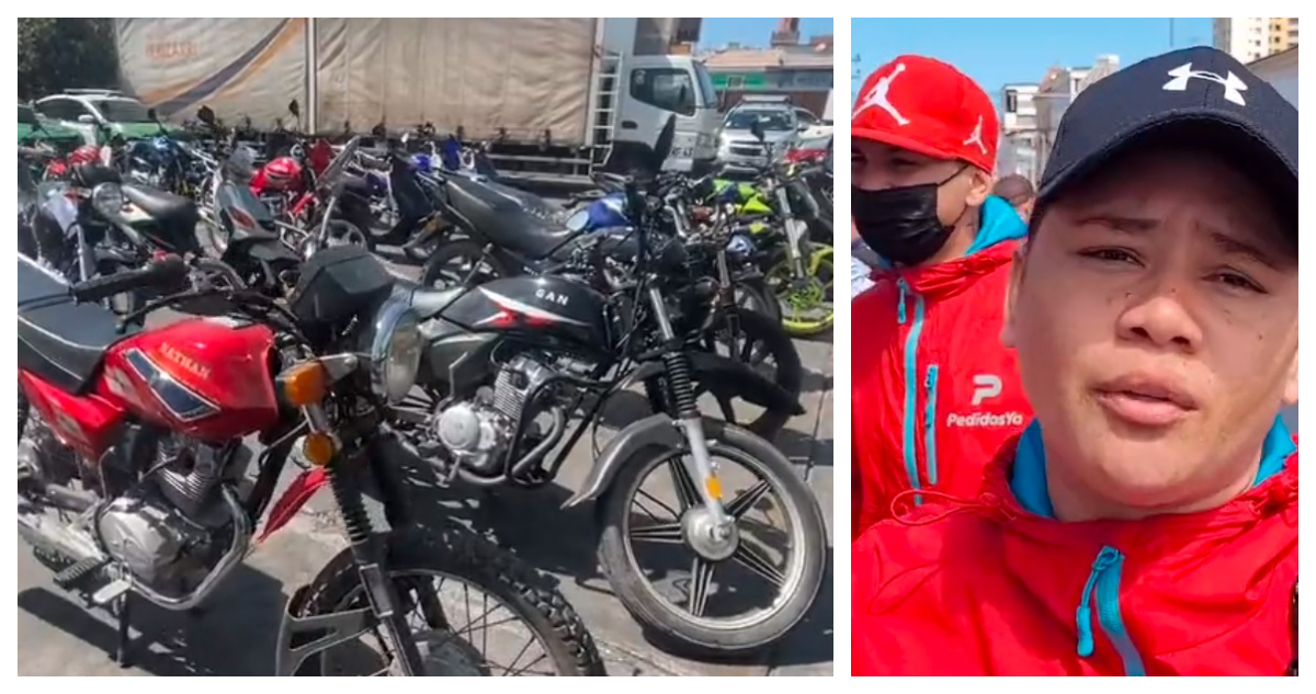 Motos confiscadas por Carabineros en Iquique