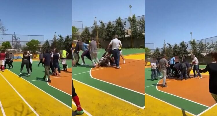 Pelea de apoderados en colegio católico de La Cisterna