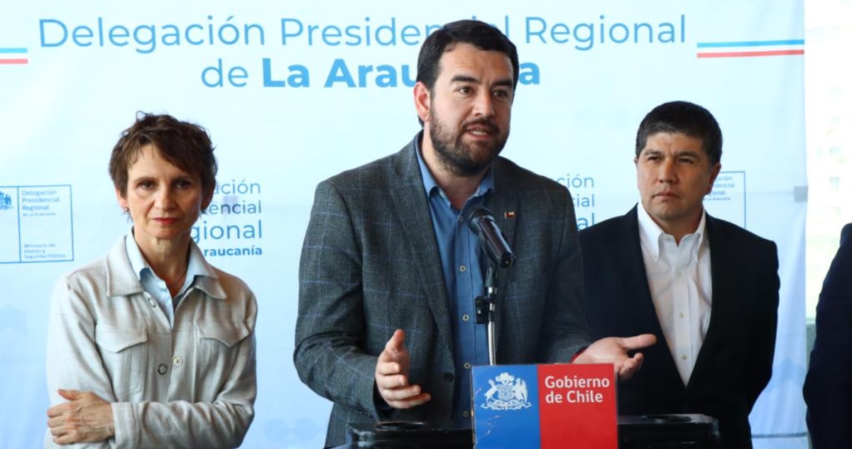 Rivas exige mayor seguridad en La Araucanía