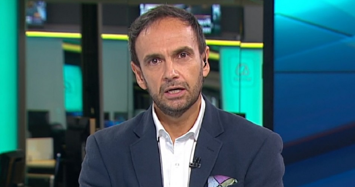 El periodista Rodrigo Sepúlveda en el noticiario de Meganoticias. El comunicador fue lo más denunciado de septiembre por el CNTV.