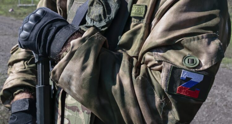 Un soldado conscripto ruso.