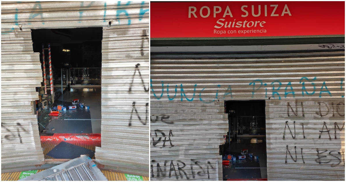saqueo de tienda en Concepción