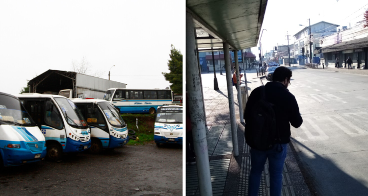 Sin locomoción colectiva por paro en Temuco y Padre Las Casas