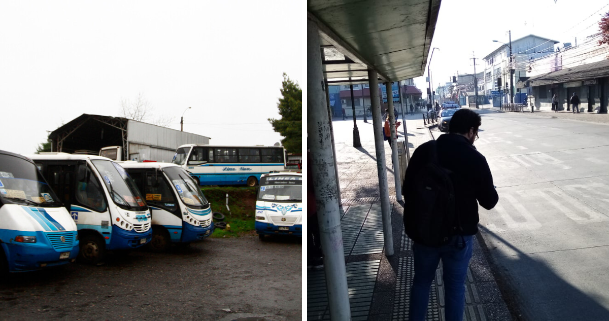 Sin locomoción colectiva por paro en Temuco y Padre Las Casas
