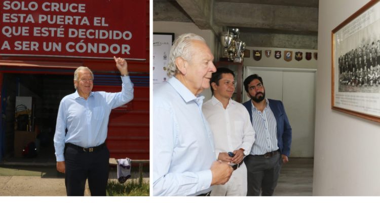 El presidente de World Rugby visitó Chile en su gira por Sudamérica.