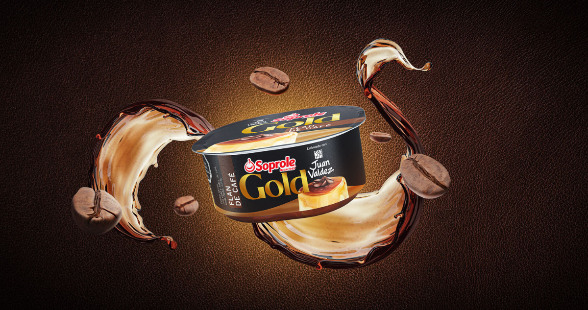 Postre Gold Flan de Café | Soprole, Juan Valdez