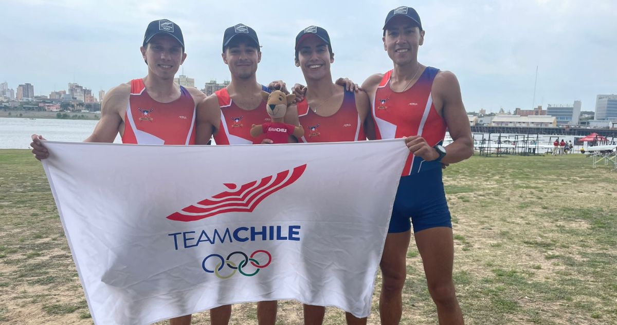 Team Chile sumó oro y plata en el Remo masculino.