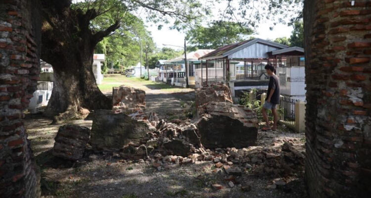 Destrucción temblor en Filipinas