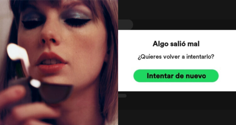 Usuarios reportan caída de Spotify tras nuevo disco de Taylor Swift