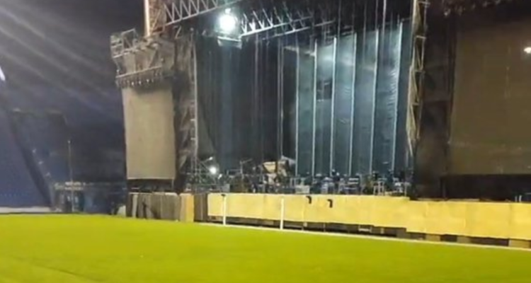 Uno de los arcos del estadio de Vélez, tendrá un escenario en el duelo ante Banfield.