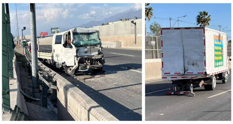 Conductor de camión muere tras violento accidente en la Autopista Vespucio Sur en La Florida