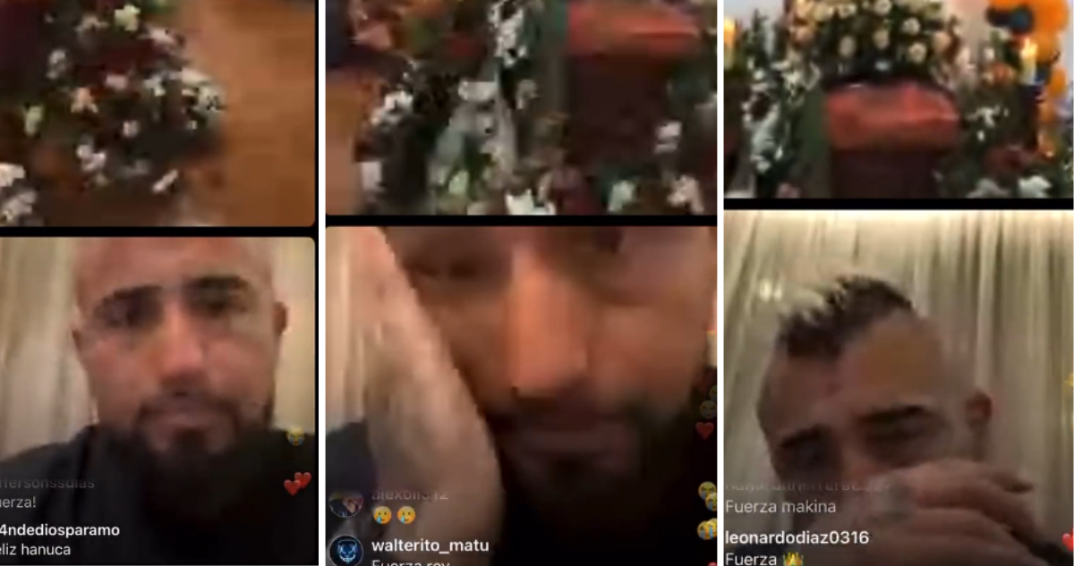 Arturo Vidal llora la muerte de su padre a través de Instagram.