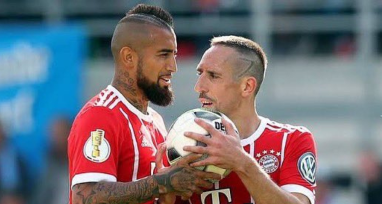 Arturo Vidal despide a su amigo, Frank Ribery, quien se retira a sus 39 años de edad.