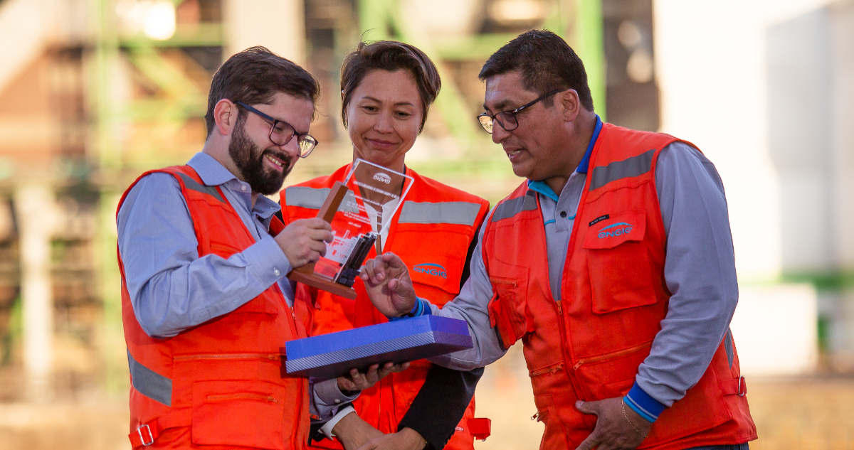 Visita del presidente Boric a Engie