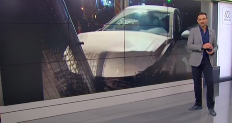 Equipo de Meganoticias sufre accidente