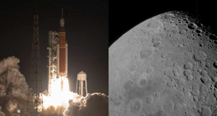 Artemis I sobrevoló la superficie lunar
