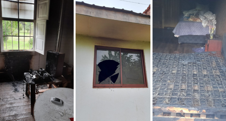 Investigan ataque incendiario a casona patronal en Collipulli: identificaron tres focos de incendio