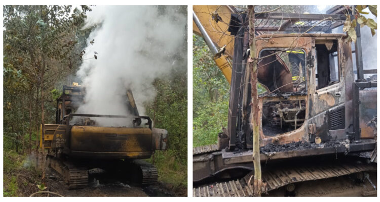 Ataque incendiario en Galvarino