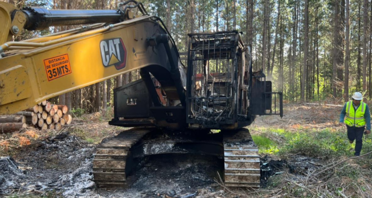Ataque incendiario en Coelemu