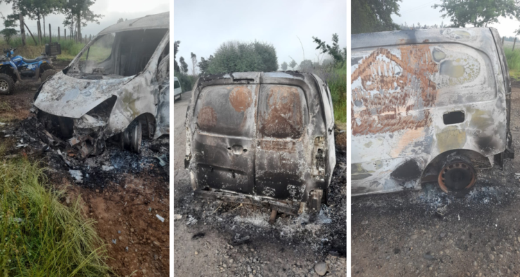 Ataque incendiario en fundo Centenario de Ercilla