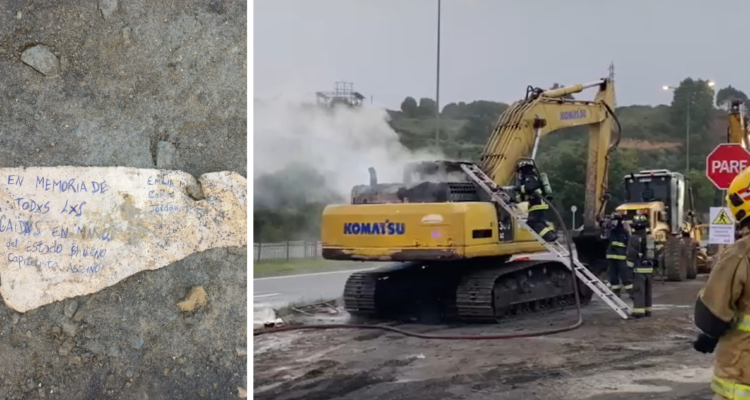 Nuevo atentado incendiario en costanera de Concepción: queman máquina en obras de Puente Ferroviario